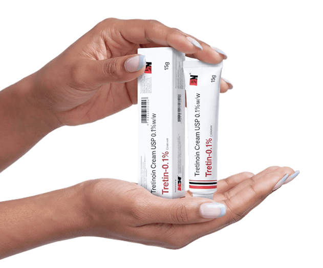 Crema de Tretinoína Crema antienvejecimiento Tretin-0,1% Creme